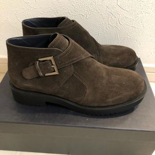 ジルサンダー(Jil Sander)のジルサンダー   NAVY 新品 ショートブーツ スウェード 35(ブーツ)