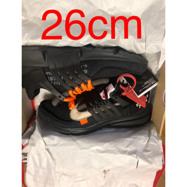 [26cm]新品未使用 nike air presto off white 黒