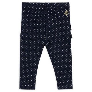 プチバトー(PETIT BATEAU)の新品未使用　プチバトー　ラメカルソン　ネイビー　24m(パンツ)