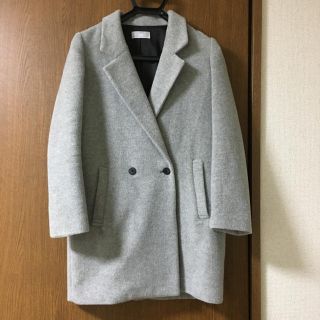 ハレ(HARE)のHARE ハレ チェスターコート  グレー 美品 ロング ウール 起毛 (チェスターコート)