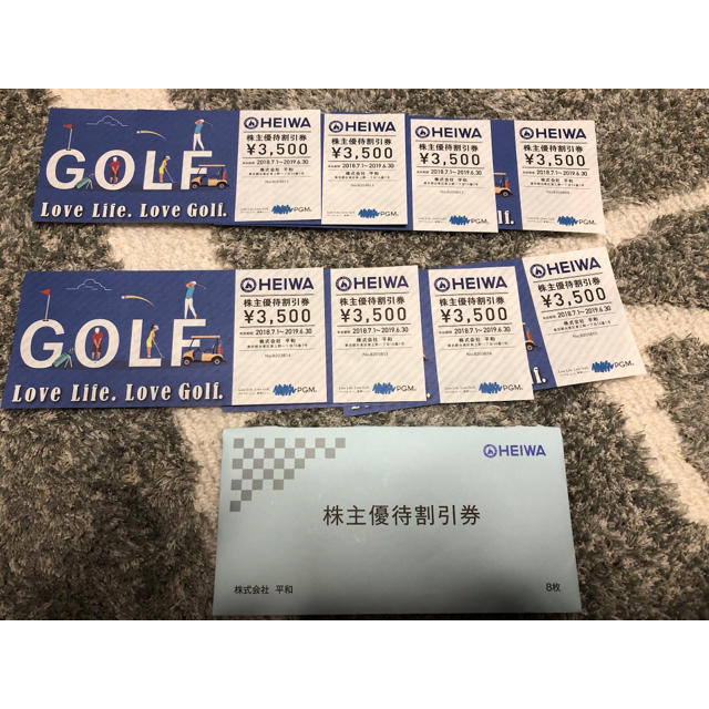 HEIWA ゴルフ場割引き券 28000円分
