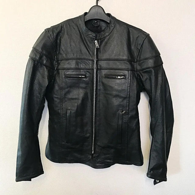 送料込!INTERSTATE LEATHER ライダース レザー ジャケット