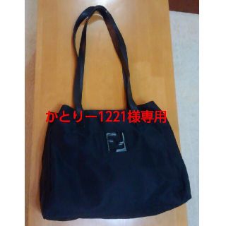 フェンディ(FENDI)のFENDI　ナイロンサック　トートバッグ　黒色(トートバッグ)