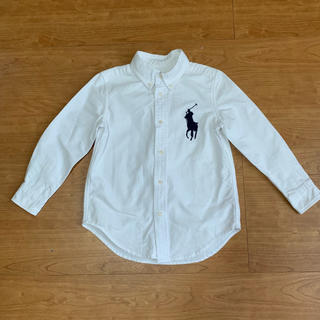 ラルフローレン(Ralph Lauren)のラルフローレン 110cm ボタンダウンシャツ 白シャツ(ブラウス)