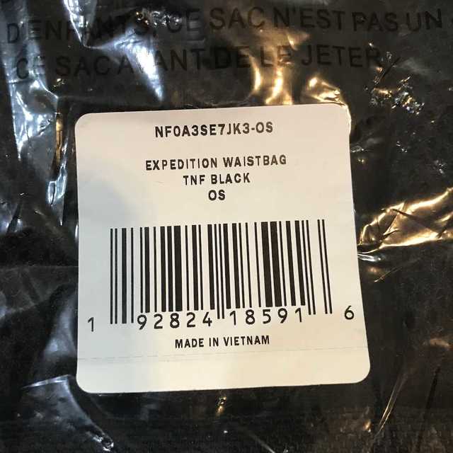 Supreme(シュプリーム)のSupreme×TNF Expedition Waist Bag 黒 メンズのバッグ(ウエストポーチ)の商品写真
