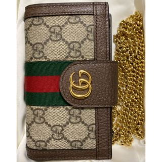 グッチ(Gucci)のGUCCI〔オフィディア〕GG チェーン iPhone 7/8 ケース(iPhoneケース)