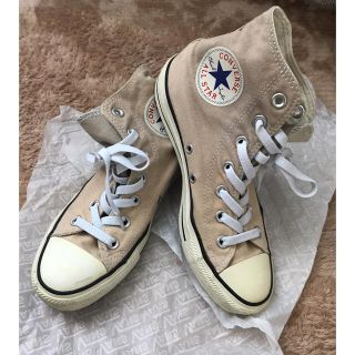 コンバース(CONVERSE)の脱色 コンバース スニーカー 23.5 ベージュ(スニーカー)