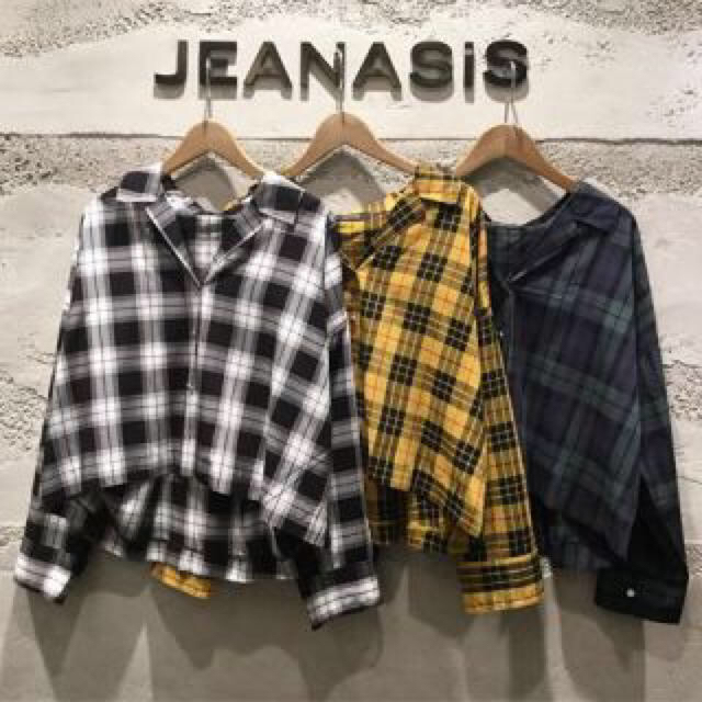 JEANASIS(ジーナシス)のジーナシス  チェックカイキンシャツ 白黒 メンズのトップス(シャツ)の商品写真