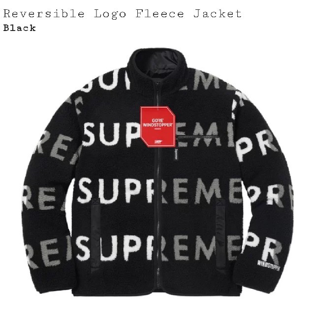 ShoulderBagSupreme Reversible Logo Fleece Jacket 黒S