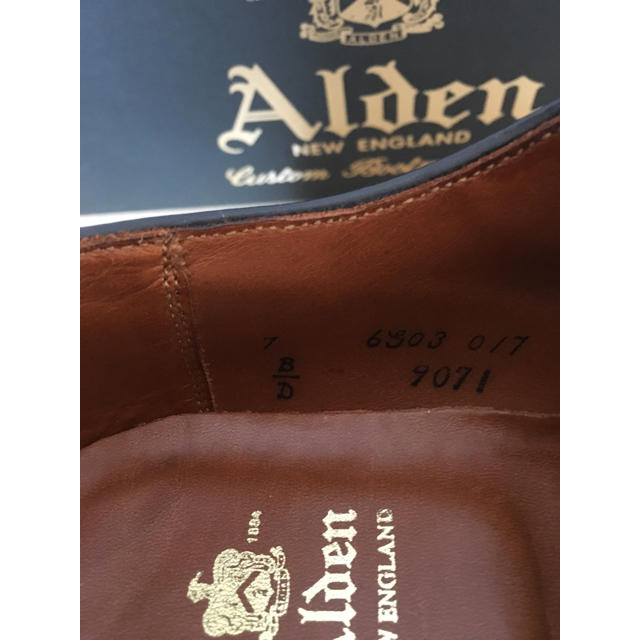 Alden(オールデン)の3rd様専用 Alden 9071 7D コードバン ストレートチップ メンズの靴/シューズ(ドレス/ビジネス)の商品写真