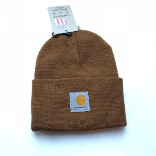 カーハート(carhartt)の送料無料!Carhartt カーハート ニットキャップ ブラウン 新品【BR8】(ニット帽/ビーニー)