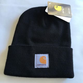 カーハート(carhartt)の送料無料!Carhartt カーハート ニットキャップ ブラック 新品【BK8】(ニット帽/ビーニー)