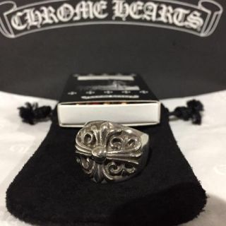 クロムハーツ(Chrome Hearts)の正規 クロムハーツ キーパー リング シルバー クロス 15号 付属品有り(リング(指輪))