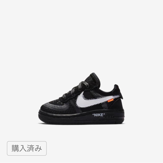 NIKE(ナイキ)の(希少)NIKE THE TEN AIR FORCE Black キッズサイズ キッズ/ベビー/マタニティのキッズ靴/シューズ(15cm~)(スニーカー)の商品写真