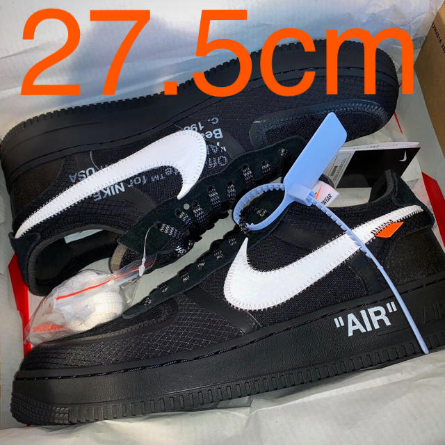 NIKE(ナイキ)の27.5 NIKE OFF WHITE AIR FORCE 1 オフホワイト メンズの靴/シューズ(スニーカー)の商品写真