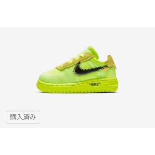 ナイキ(NIKE)のナイキ エアフォース1 オフホワイトキッズ16.0(スニーカー)