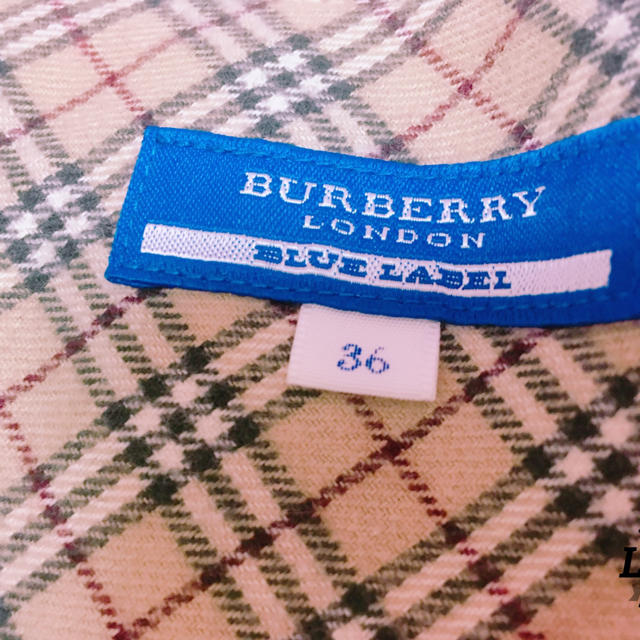 BURBERRY BLUE LABEL(バーバリーブルーレーベル)の美品 バーバリー ブルーレーベル スカート 定価２万円以上 レディースのスカート(ミニスカート)の商品写真