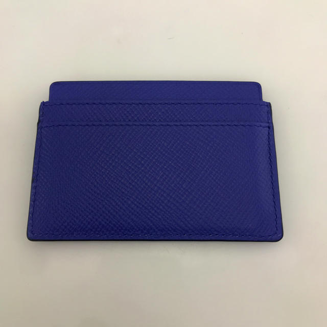 Smythson(スマイソン)の未使用 SMYTHON スマイソン カードケース ブルー レディースのファッション小物(名刺入れ/定期入れ)の商品写真