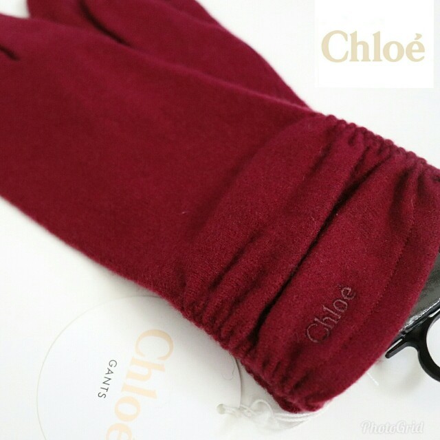 Chloe(クロエ)の❤正規品/新品タグ付き クロエ【Chloe】カシミヤ入り手袋【クロエロゴあり】❤ レディースのファッション小物(手袋)の商品写真