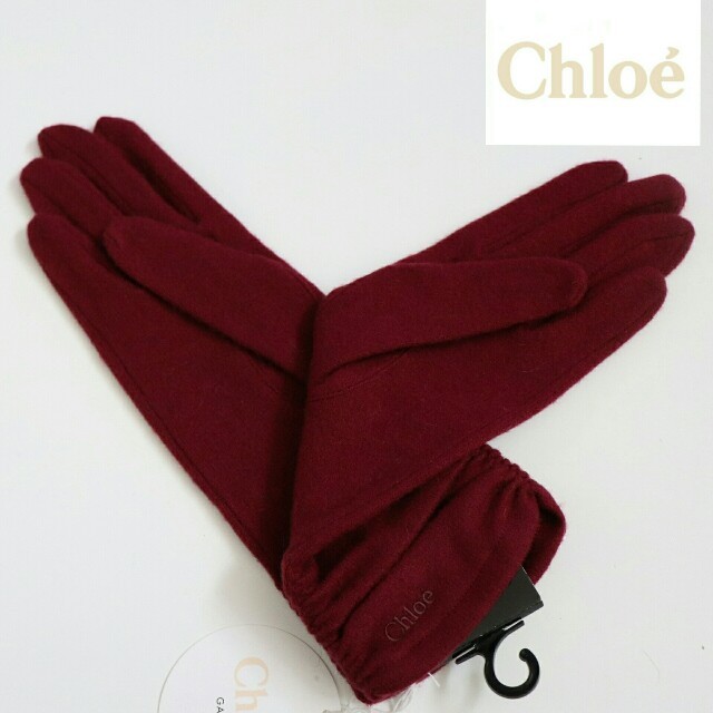 Chloe(クロエ)の❤正規品/新品タグ付き クロエ【Chloe】カシミヤ入り手袋【クロエロゴあり】❤ レディースのファッション小物(手袋)の商品写真