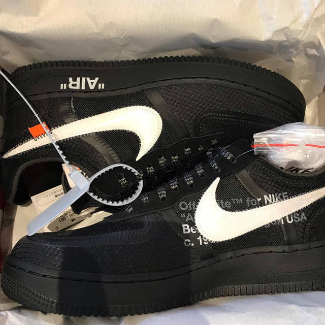 新品本物 27.5cm - NIKE NIKE 黒 10 THE LOW 1 FORCE AIR スニーカー