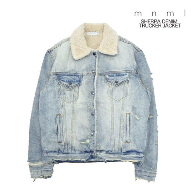 mnml /SHERPA DENIM TRUCKER JACKET L.XL