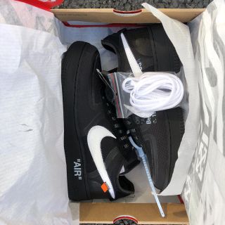 オフホワイト(OFF-WHITE)のナイキエアフォースオフホワイト 黒28cm(スニーカー)