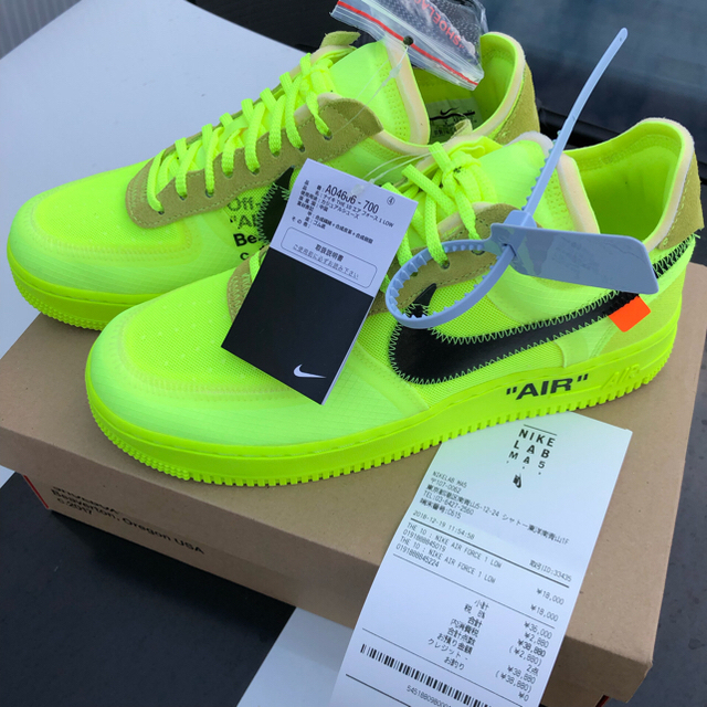 【新品】27cm NIKE OFF-WHITE AIR FORCE 1 ボルト