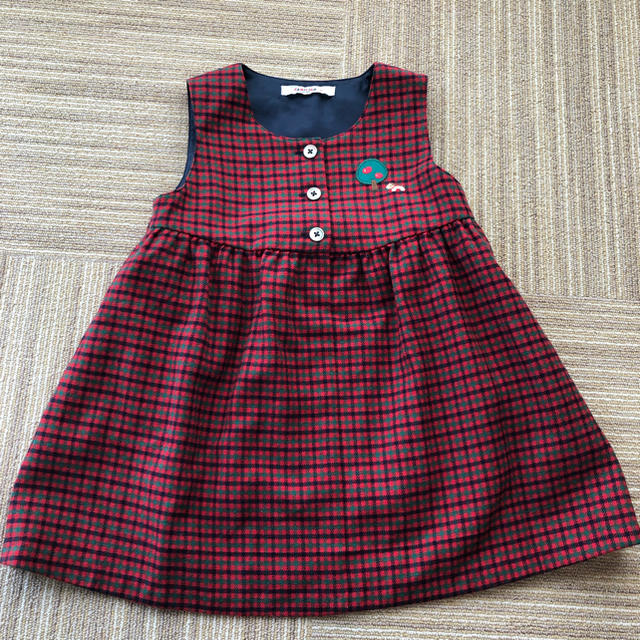 familiar(ファミリア)の＊美品＊ ファミリア ワンピース 90 キッズ/ベビー/マタニティのキッズ服女の子用(90cm~)(ワンピース)の商品写真