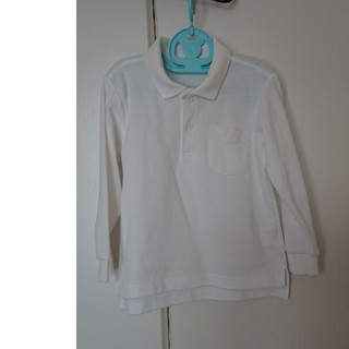 アカチャンホンポ(アカチャンホンポ)の白い ポロシャツ(長袖) 110㎝(Tシャツ/カットソー)