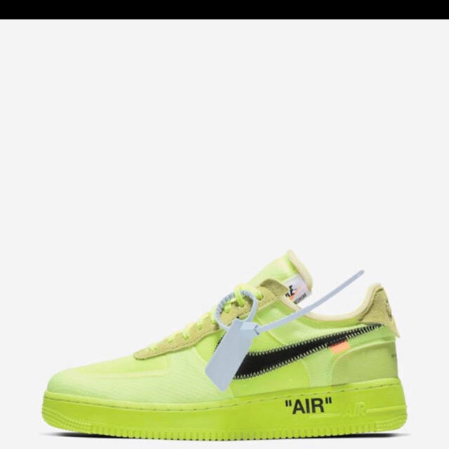 offwhite air force1 30cm 黄色メンズ