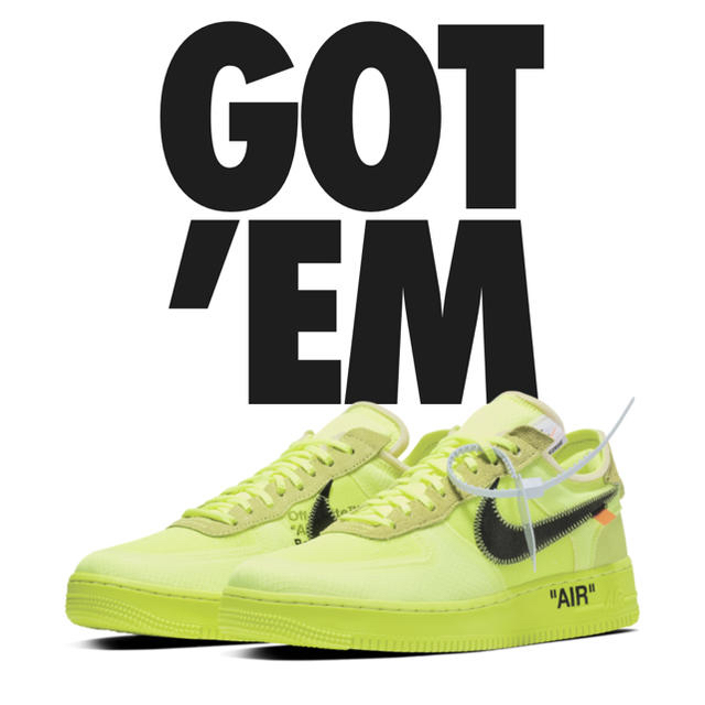 Nike off white Air Force 1 low af1