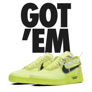 ナイキ(NIKE)のNike off white Air Force 1 low af1(スニーカー)