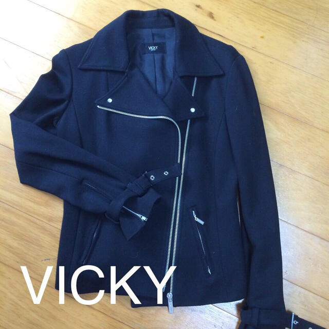 VICKY(ビッキー)の送料込♡最終値下げ♡ライダースジャケット レディースのジャケット/アウター(ライダースジャケット)の商品写真