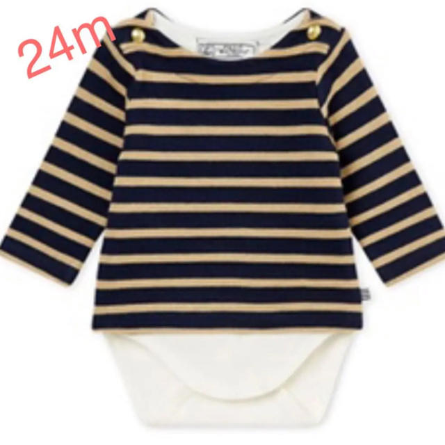 PETIT BATEAU(プチバトー)のプチバトー トップス 24m 80 キッズ/ベビー/マタニティのベビー服(~85cm)(シャツ/カットソー)の商品写真