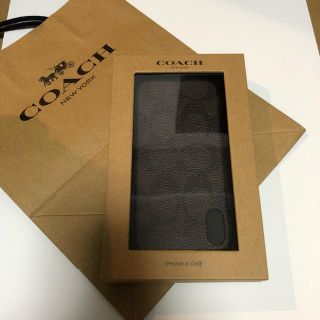 コーチ(COACH)のコーチ  iPhoneケース ブラウン(iPhoneケース)