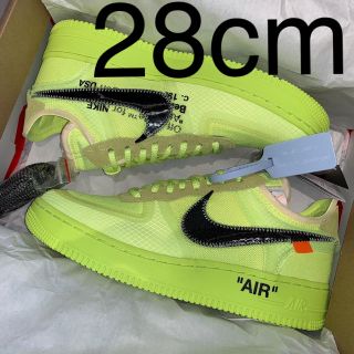 ナイキ(NIKE)の黒タグ 28 NIKE OFF WHITE AIR FORCE 1 オフホワイト(スニーカー)