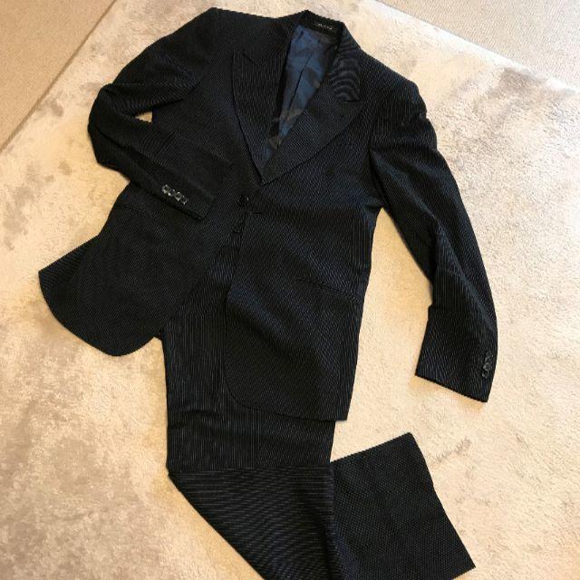 Emporio Armani(エンポリオアルマーニ)の☆EMPORIO ARMANI 黒タグ  総裏シングルストライプウールスーツ☆ メンズのスーツ(セットアップ)の商品写真