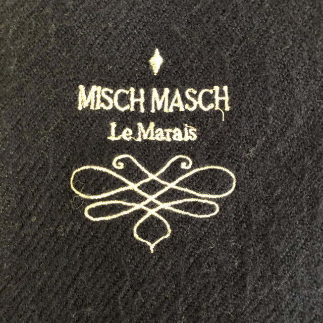 MISCH MASCH(ミッシュマッシュ)のMISCH MASCH ミッシュマッシュ ストール マフラー ネイビー   レディースのファッション小物(マフラー/ショール)の商品写真