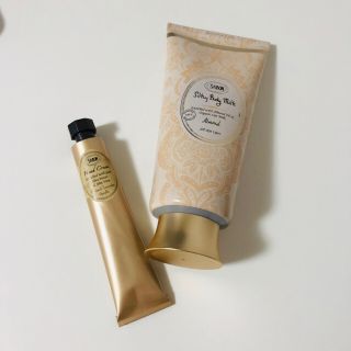 サボン(SABON)のSABON シルキーボディミルク アーモンド おまけ付き(ボディローション/ミルク)