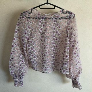 リリーブラウン(Lily Brown)の【lily brown】フラワー刺繍シースルーブラウス(シャツ/ブラウス(長袖/七分))