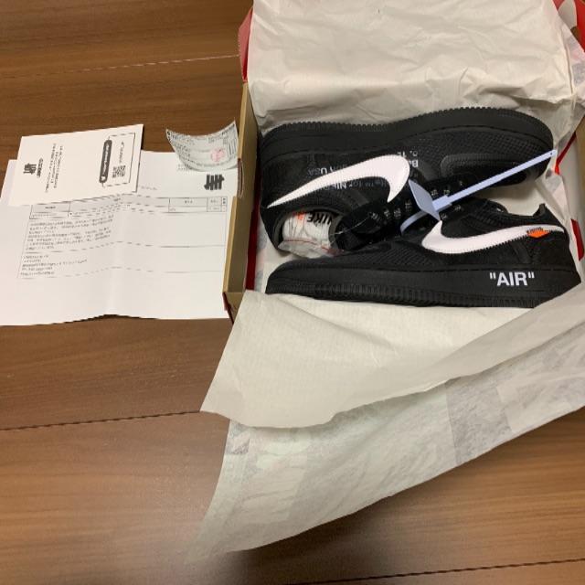 NIKE - 27.5 NIKE AIR FORCE 1 OFF WHITE ブラック