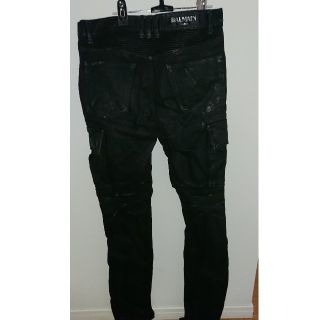 バルマン(BALMAIN)のBALMAIN ブラック ジーンズ black jeans 28(デニム/ジーンズ)