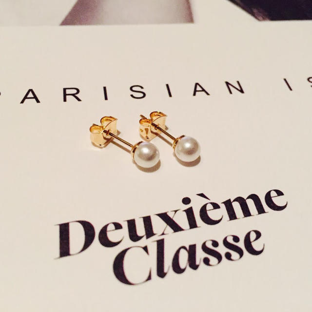 ★新品 DEUXIEME CLASSE ドゥーズィエムクラス 一粒パールピアス