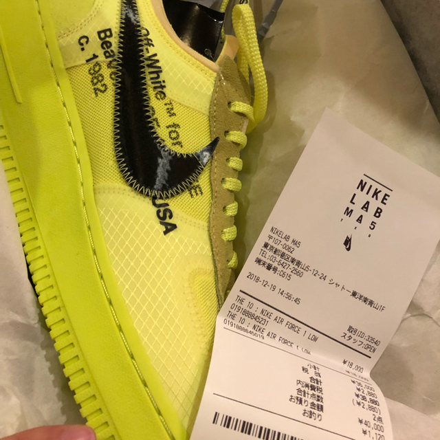 off-white Air force 1 low 27.5cm