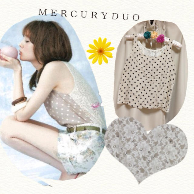 MERCURYDUO(マーキュリーデュオ)のMERCURYDUO♡トリちゃん着用 レディースのトップス(カットソー(半袖/袖なし))の商品写真