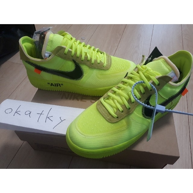 NIKE AIR FORCE LOW OFF WHITE VOLT 9.5 宅込 49.0%割引