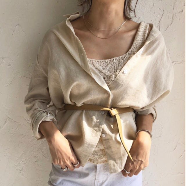 TODAYFUL(トゥデイフル)のcotton in linen shirt 🥀さお様専用 レディースのトップス(シャツ/ブラウス(長袖/七分))の商品写真