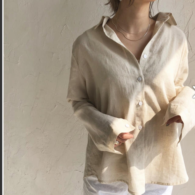TODAYFUL(トゥデイフル)のcotton in linen shirt 🥀さお様専用 レディースのトップス(シャツ/ブラウス(長袖/七分))の商品写真