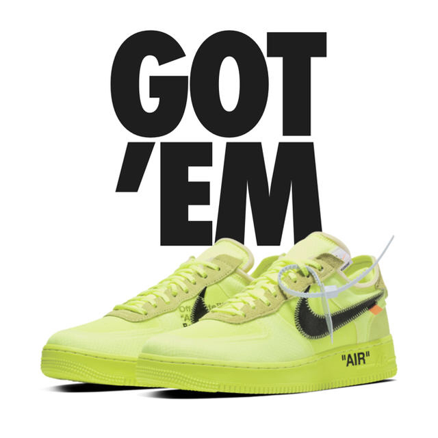 NIKE - NIKE エアフォース 1 THE TEN 10 VOLT OFF-WHITE